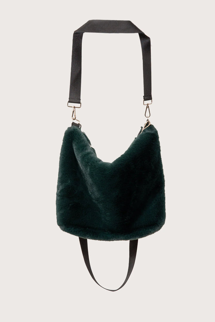 FAUX FUR SLOUCH BAG