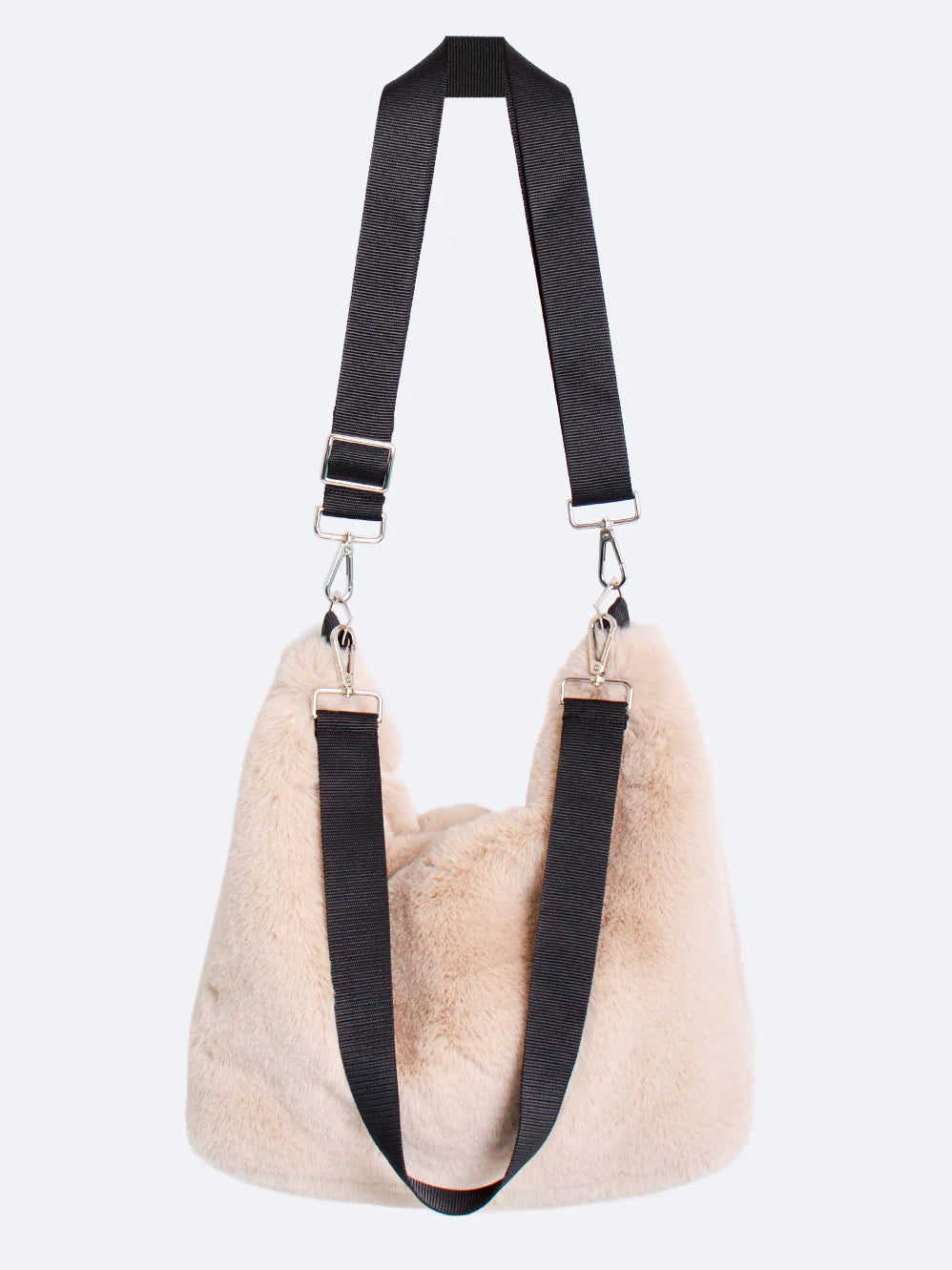 FAUX FUR SLOUCH BAG