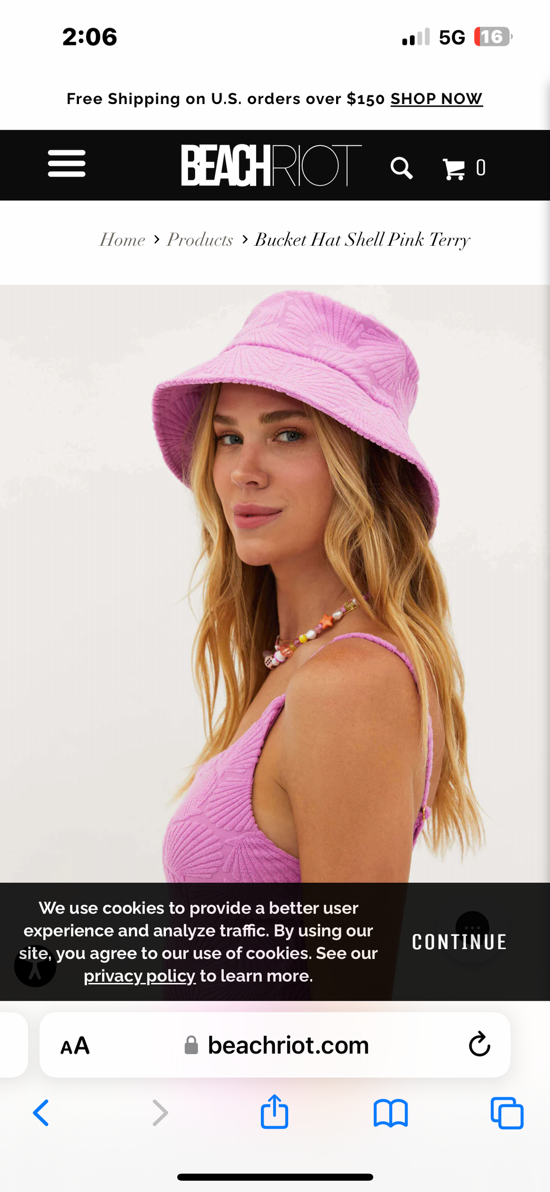 BUCKET HAT SHELL PINK