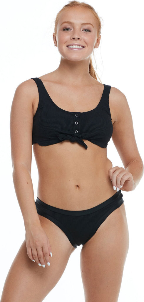 Ibiza Norah Swim Crop Top - Black - Body Glove