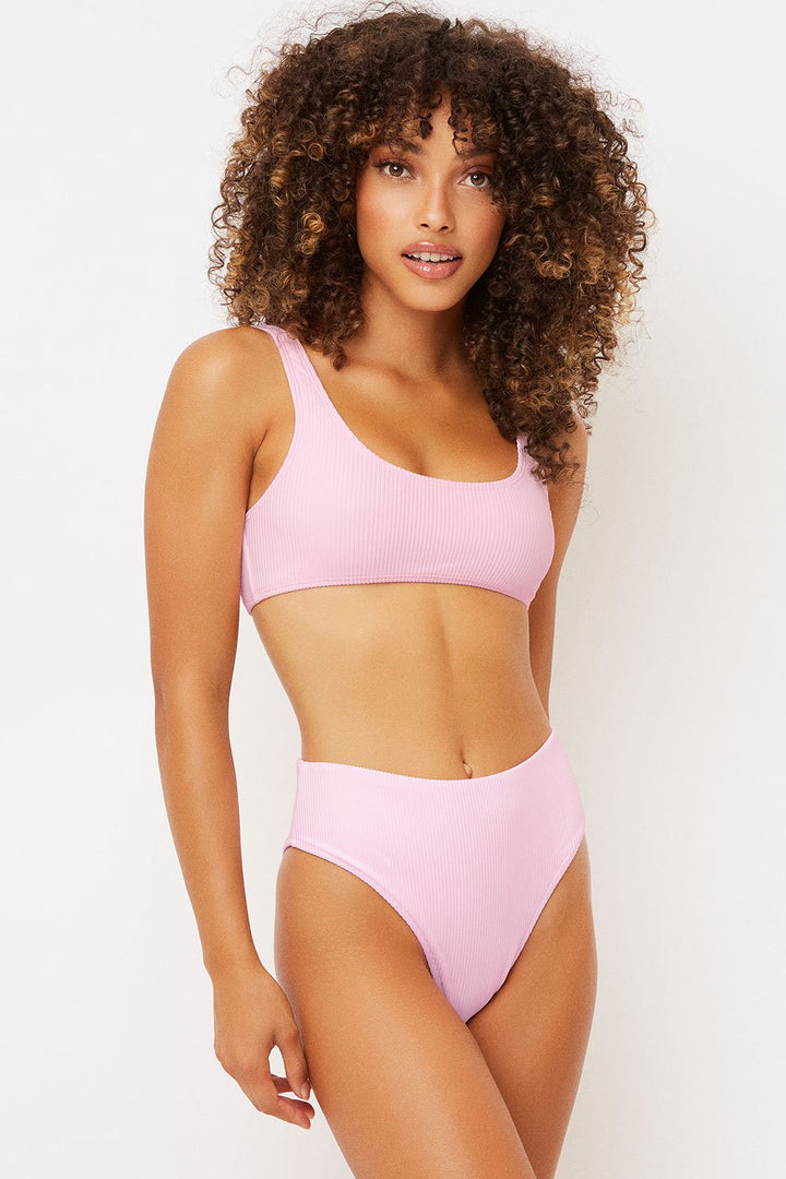 CONNOR RIBBED TOP LOVE PINK